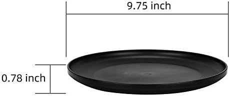 בלתי ניתן לשבירה וניתנת לשימוש חוזר של צלחות ארוחת ערב פלסטיק בגודל 9.75 אינץ