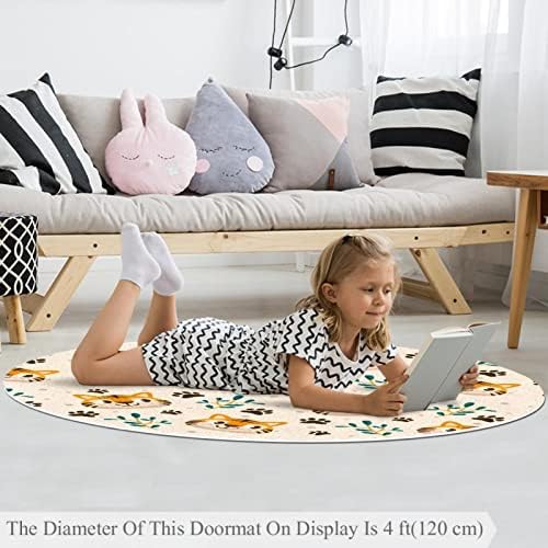 Llnsupply ילדים עגולים לילדים שטיח שטיח חמוד חמוד משתלת שטיח שטיח