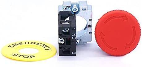 גוון 22 ממ 1 NC SPST פעולת פעולת פעולת חירום עצירה מתג כפתור כפתור 10A 440V